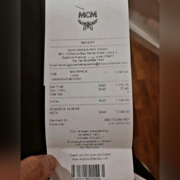 MCM Monogrammed Black Backpack Stark Studded, Brand New Size Large - Picture 7 of 7